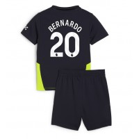 Manchester City Bernardo Silva #20 Fußballbekleidung Auswärtstrikot Kinder 2024-25 Kurzarm (+ kurze hosen)